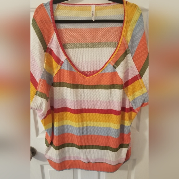 GeeGee Tops - GeeGee Waffle Knit Tee